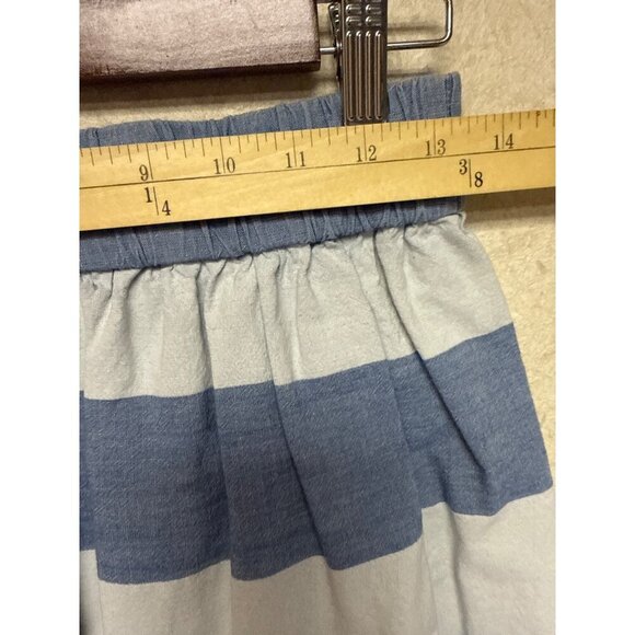 Gap Women's Skirt Blue White Stripe Preppy Coastal Unlined Pockets Size Small - Picture 4 of 8
